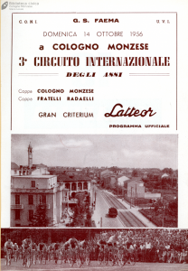 1956 Il Circuito degli Assi  di Cologno Monzese