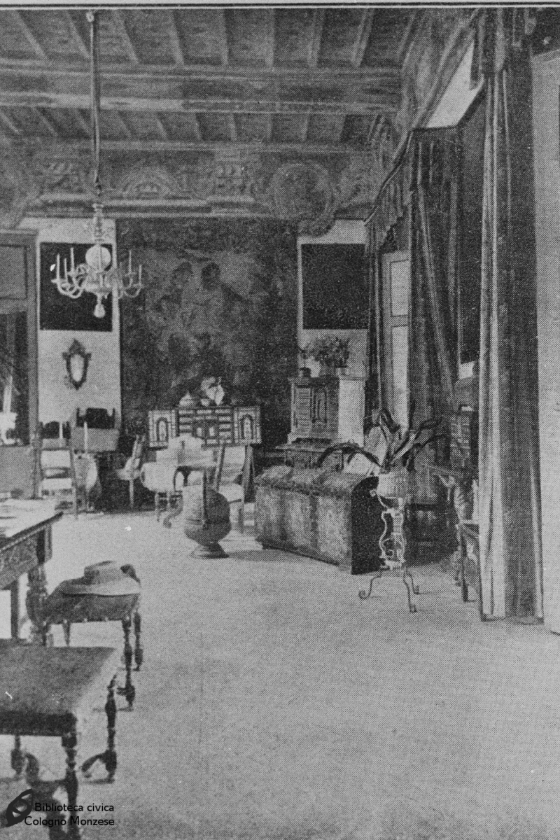 Una stanza della Villa Besozzi Casati durante il periodo Casati