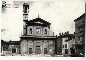 Vecchia Chiesa dei SS. Marco e Gregorio in piazza XI Febbraio (anni '60)