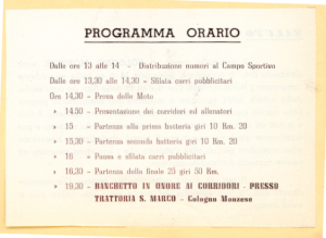 1956 Il Circuito degli Assi  di Cologno Monzese